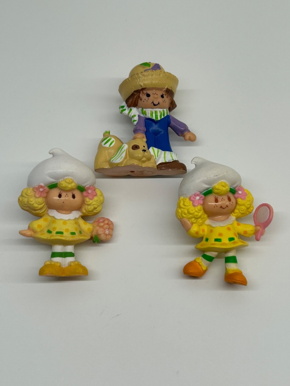 Vintage 80s Strawberry Shortcake Figures Lemon Meringue Huckleberry Pie (OA2)